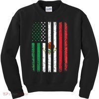 Mexico Flag Gift Usa American Mexican Independence Day Gift Kids Sweatshirt thumb 0