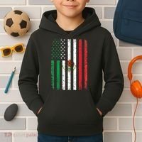 Mexico Flag Gift Usa American Mexican Independence Day Gift Kids Hoodie thumb 2