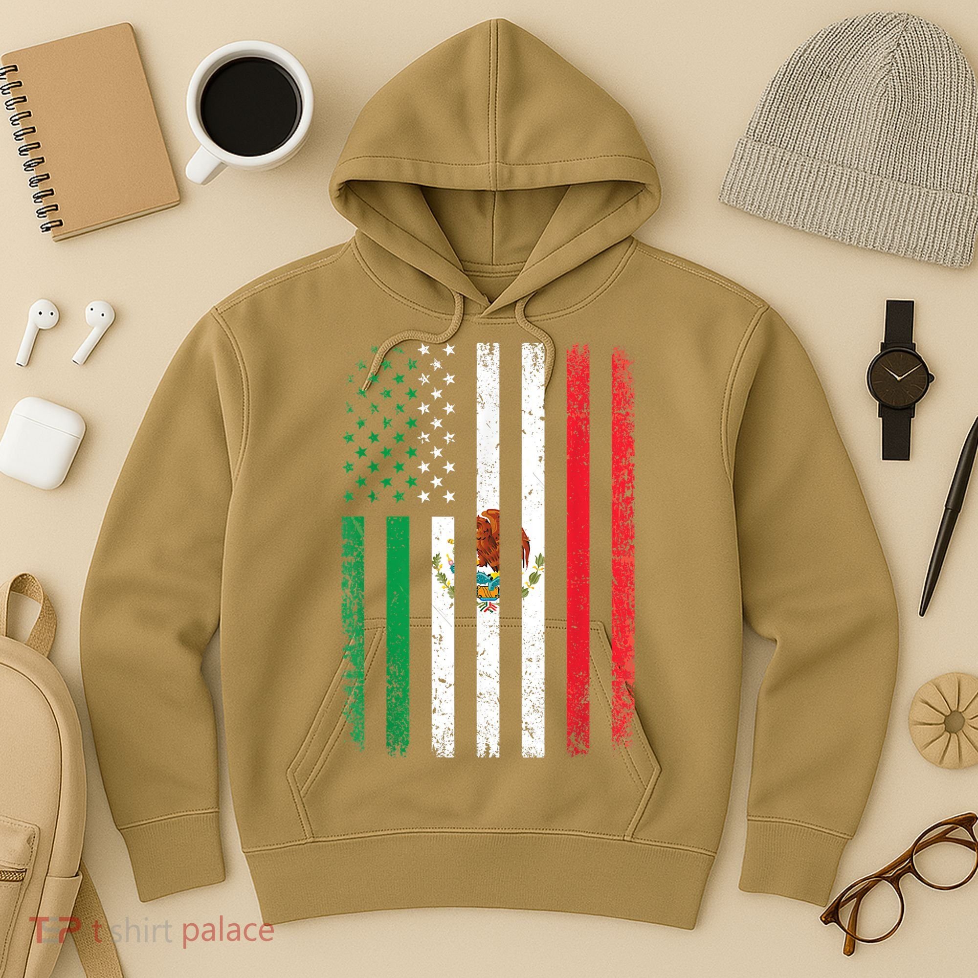 Mexico Flag Gift Usa American Mexican Independence Day Gift Hoodie