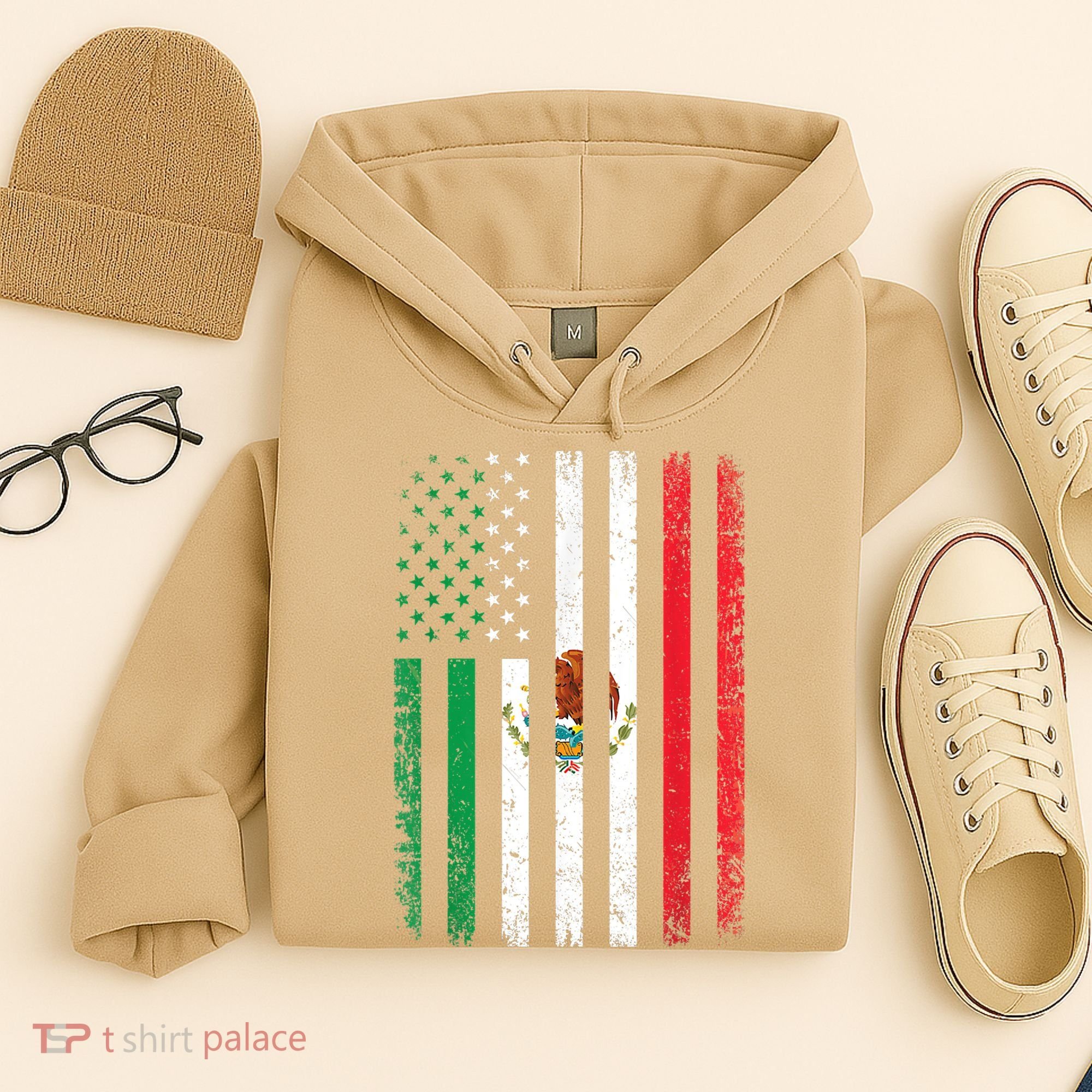 Mexico Flag Gift Usa American Mexican Independence Day Gift Hoodie