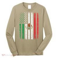Mexico Flag Gift Usa American Mexican Independence Day Gift Long Sleeve Shirt thumb 0