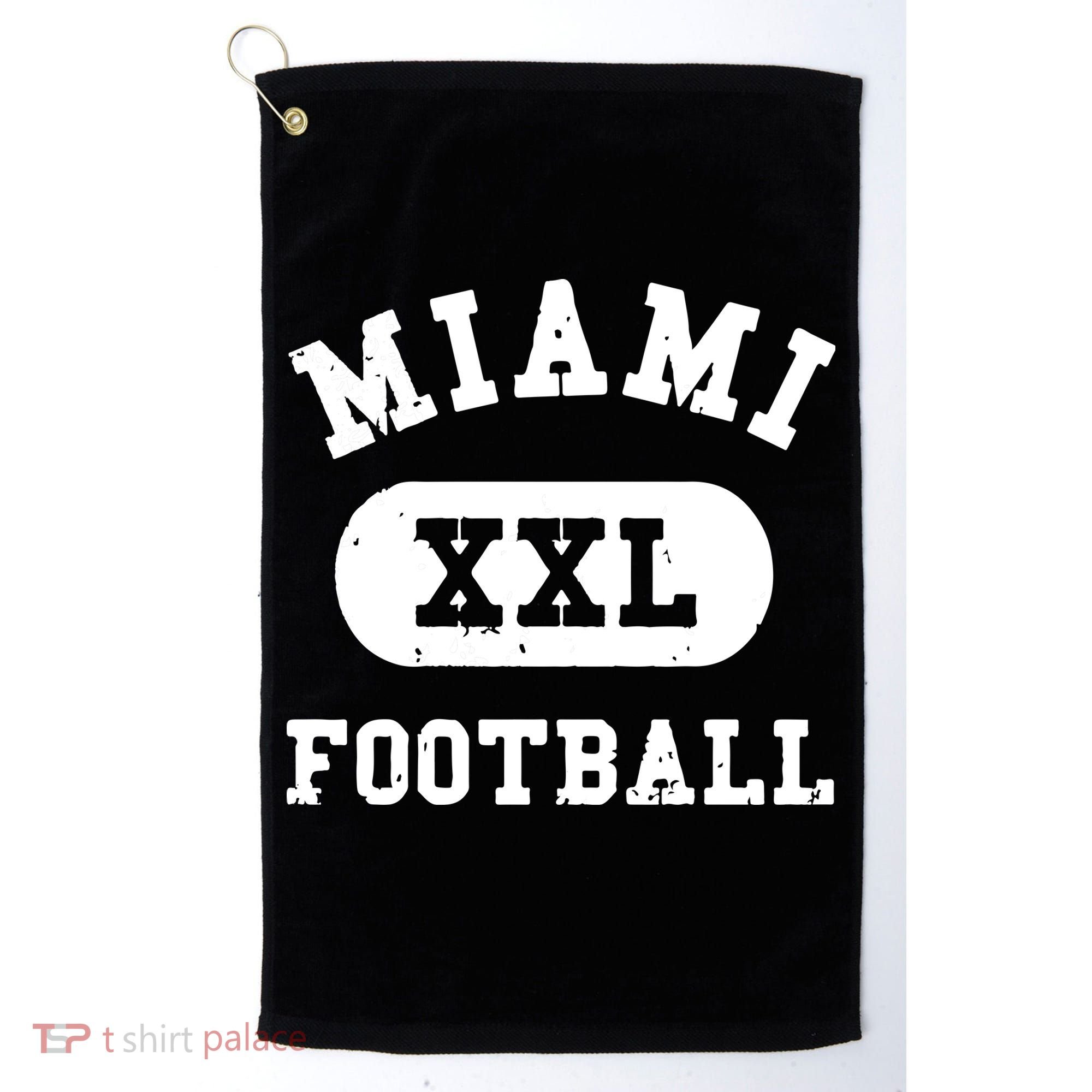 Miami Football Gift For Fan Sport Golf Towel