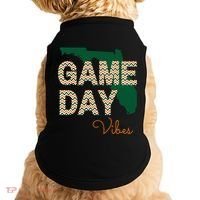 Miami Football Game Day Vibes Fall Tailgate Doggie Tank thumb 0
