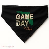 Miami Football Game Day Vibes Fall Tailgate USA-Made Doggie Bandana thumb 0