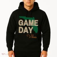Miami Football Game Day Vibes Fall Tailgate Hoodie thumb 2