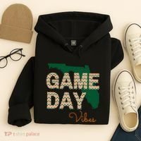 Miami Football Game Day Vibes Fall Tailgate Hoodie thumb 4