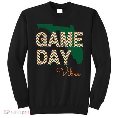Miami Football Game Day Vibes Fall Tailgate Sweatshirt