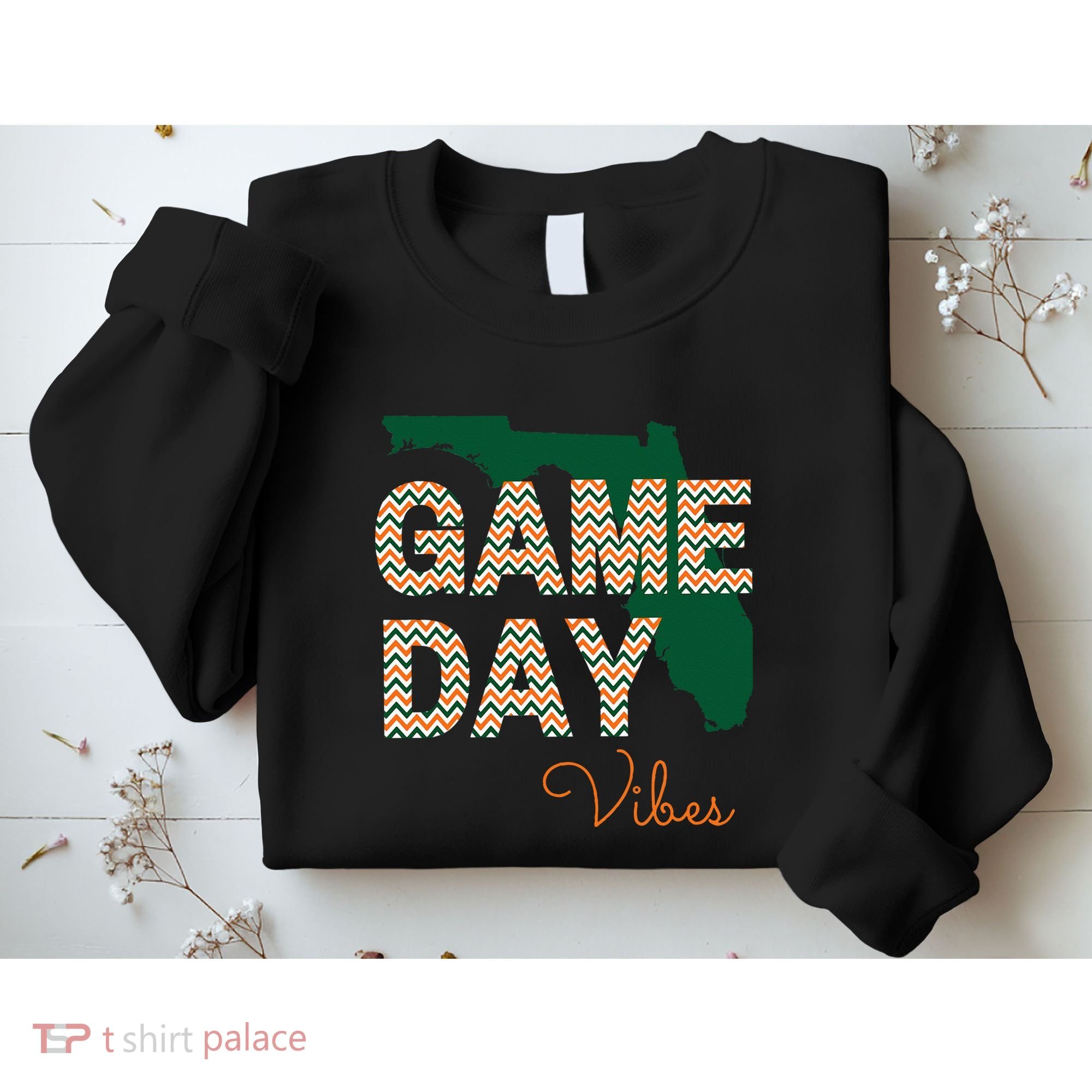 Miami Football Game Day Vibes Fall Tailgate Sweatshirt