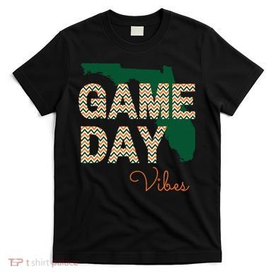 Miami Football Game Day Vibes Fall Tailgate T-Shirt