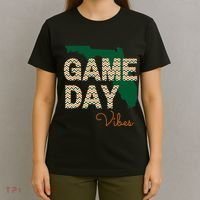 Miami Football Game Day Vibes Fall Tailgate T-Shirt thumb 4