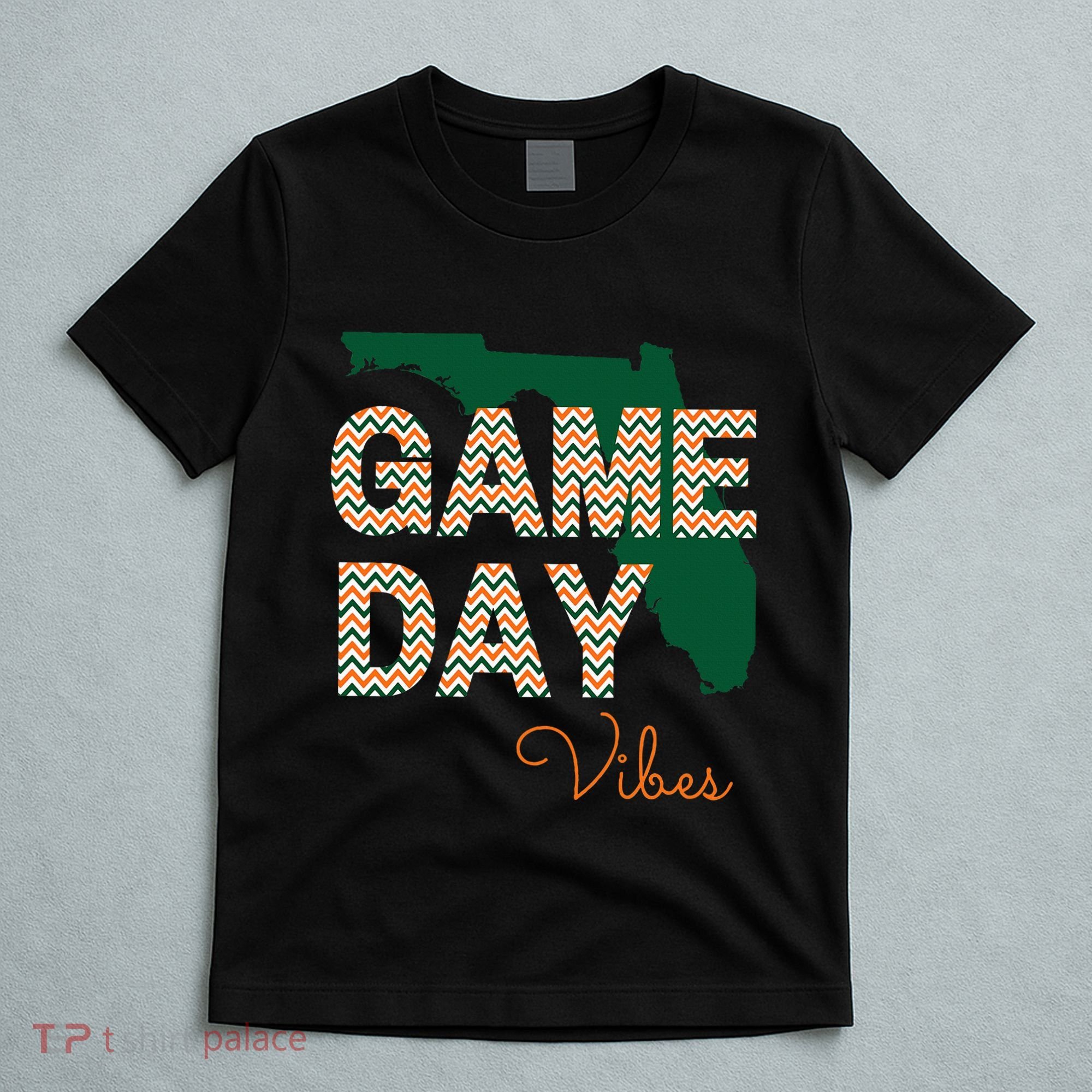 Miami Football Game Day Vibes Fall Tailgate T-Shirt