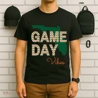 Miami Football Game Day Vibes Fall Tailgate T-Shirt thumb 6