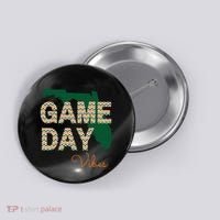Miami Football Game Day Vibes Fall Tailgate Button thumb 0