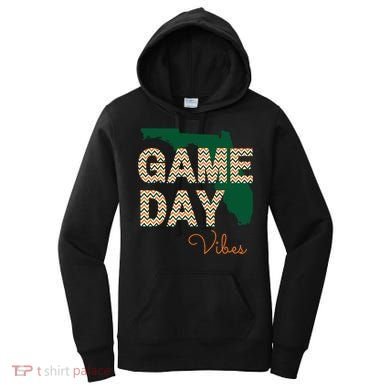 Miami Football Game Day Vibes Fall Tailgate Women's Hoodie