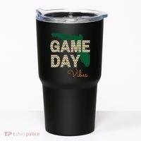 Miami Football Game Day Vibes Fall Tailgate Tumbler thumb 0