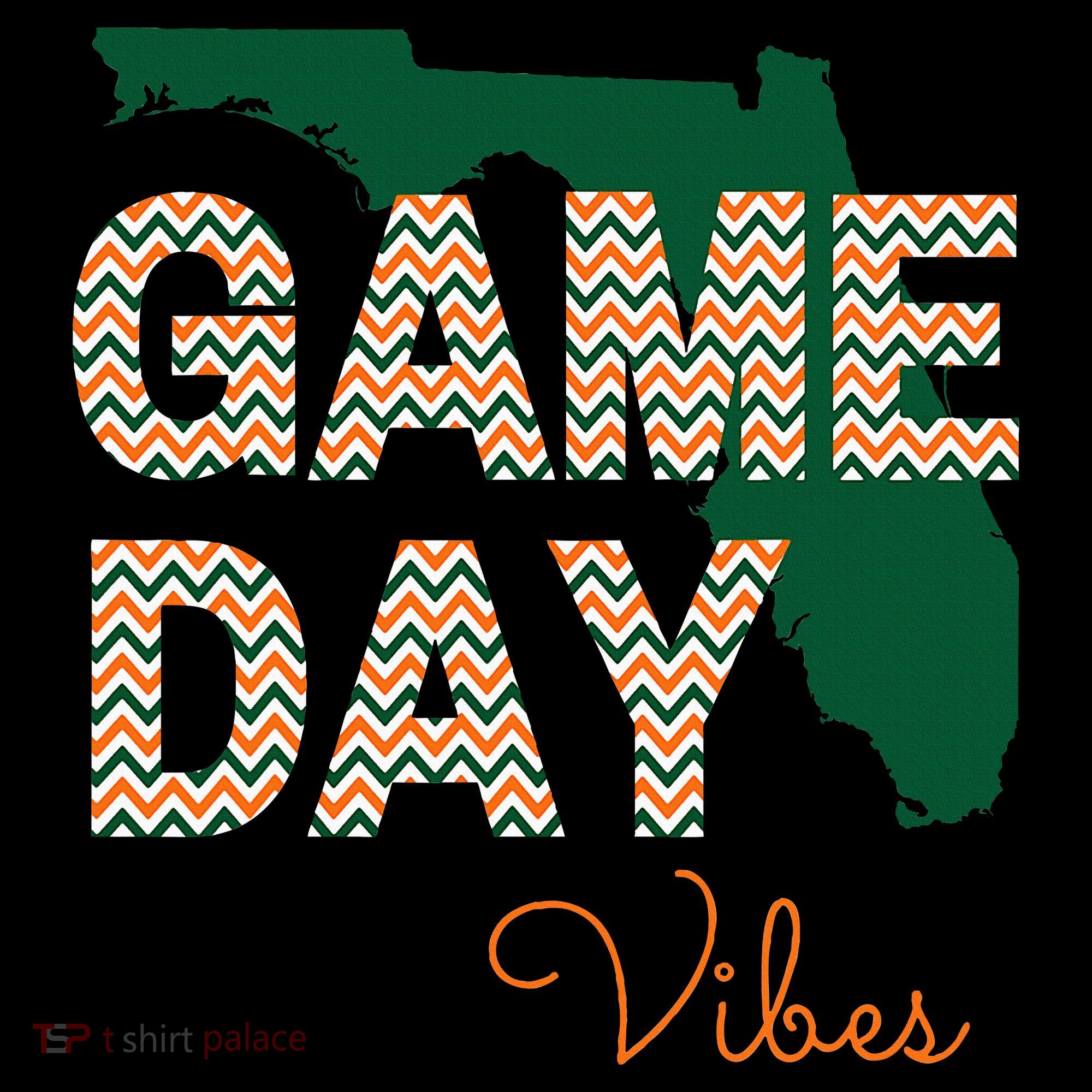 Miami Football Game Day Vibes Fall Tailgate Mousepad