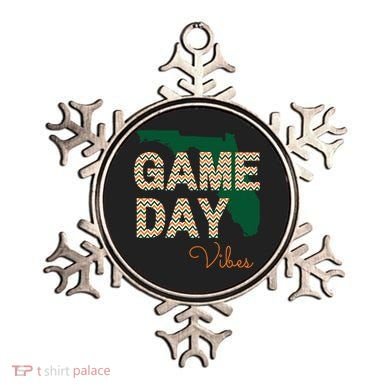 Miami Football Game Day Vibes Fall Tailgate Ornament