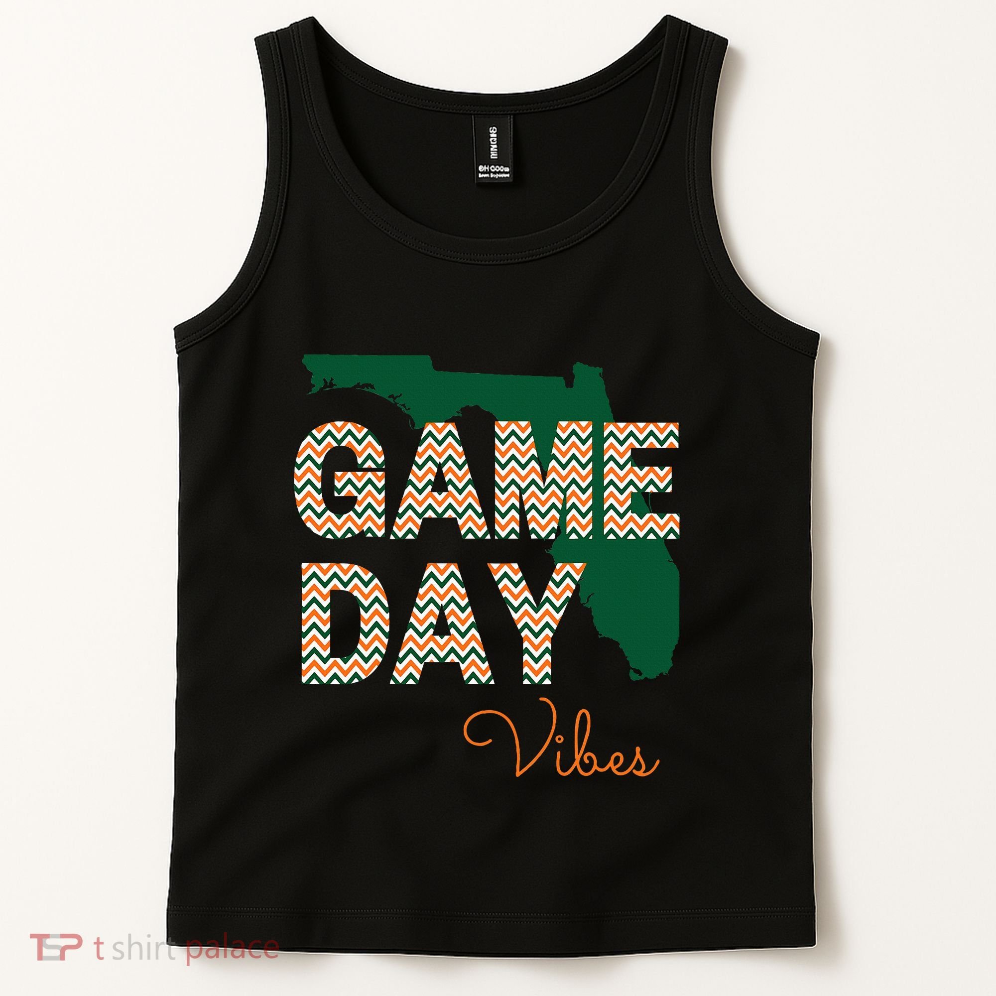 Miami Football Game Day Vibes Fall Tailgate Tank Top