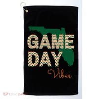 Miami Football Game Day Vibes Fall Tailgate Golf Towel thumb 0