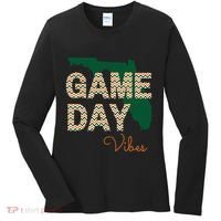 Miami Football Game Day Vibes Fall Tailgate Women's Long Sleeve Shirt thumb 0