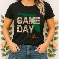 Miami Football Game Day Vibes Fall Tailgate Women's T-Shirt thumb 2