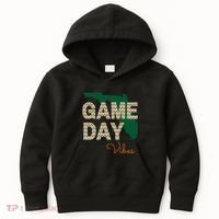 Miami Football Game Day Vibes Fall Tailgate Kids Hoodie thumb 0