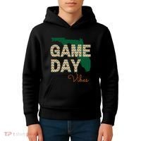Miami Football Game Day Vibes Fall Tailgate Kids Hoodie thumb 4