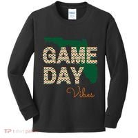 Miami Football Game Day Vibes Fall Tailgate Kids Long Sleeve Shirt thumb 0