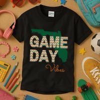 Miami Football Game Day Vibes Fall Tailgate Kids T-Shirt thumb 3