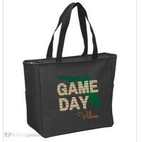 Miami Football Game Day Vibes Fall Tailgate Tote Bag thumb 2