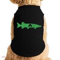 Musky Fishing Gift St Patrick's Day Irish Fisher Great Gift Doggie Tank thumb 0