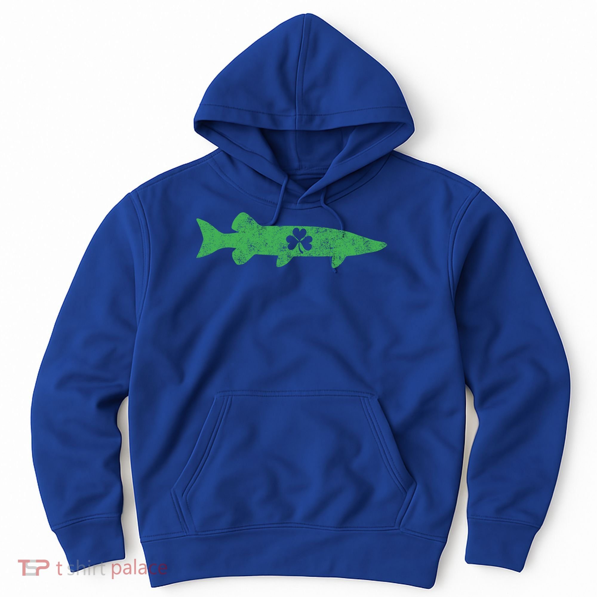 Musky Fishing Gift St Patrick's Day Irish Fisher Great Gift Hoodie