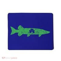 Musky Fishing Gift St Patrick's Day Irish Fisher Great Gift Mousepad thumb 0