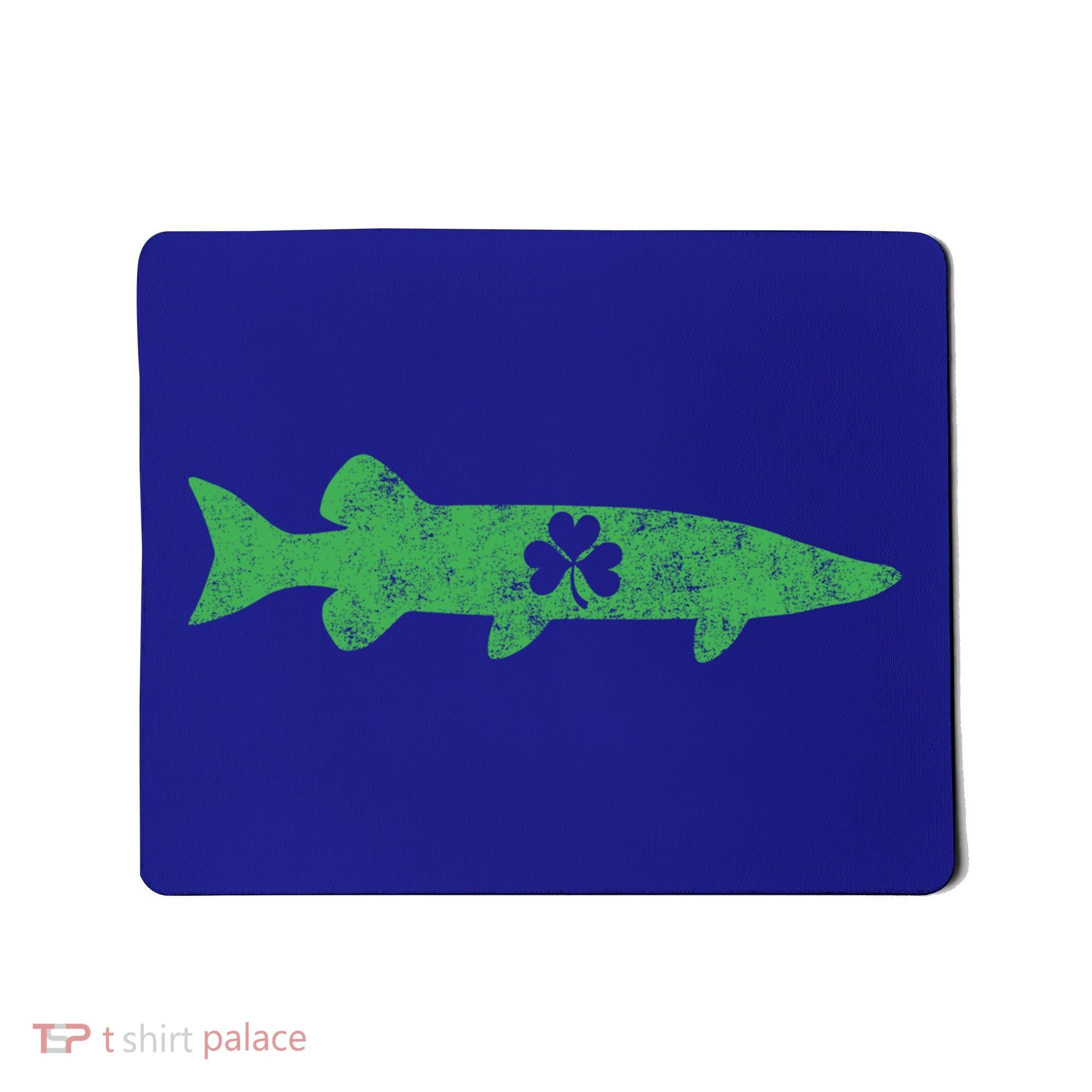 Musky Fishing Gift St Patrick's Day Irish Fisher Great Gift Mousepad