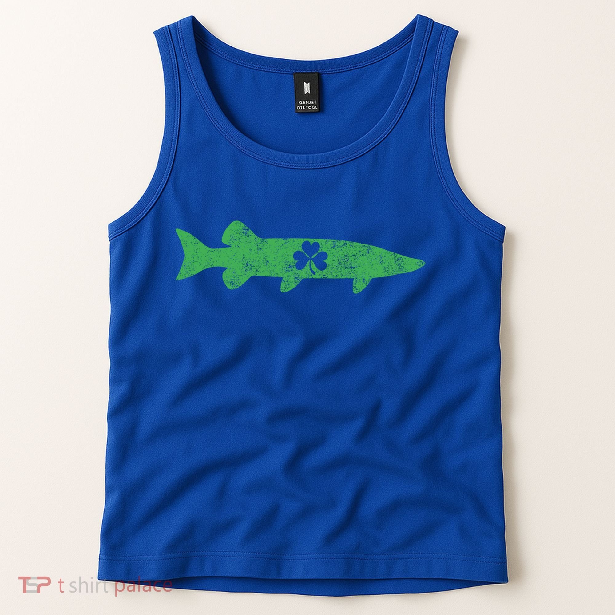 Musky Fishing Gift St Patrick's Day Irish Fisher Great Gift Tank Top