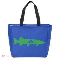 Musky Fishing Gift St Patrick's Day Irish Fisher Great Gift Tote Bag thumb 0