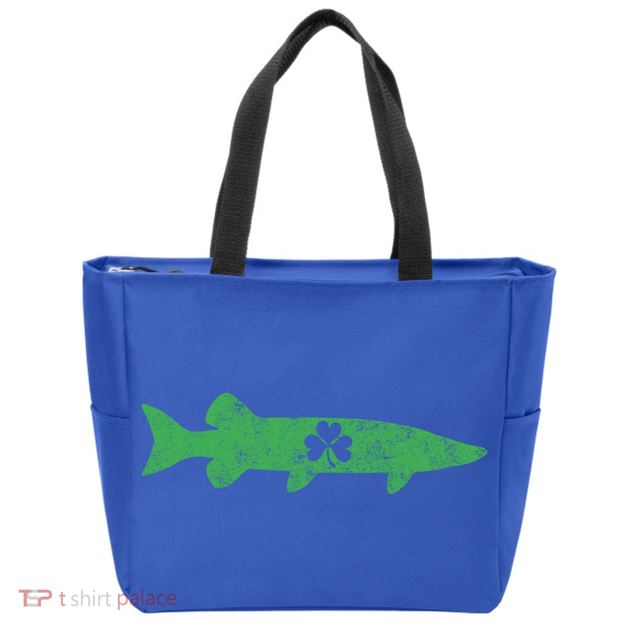 Musky Fishing Gift St Patrick's Day Irish Fisher Great Gift Tote Bag