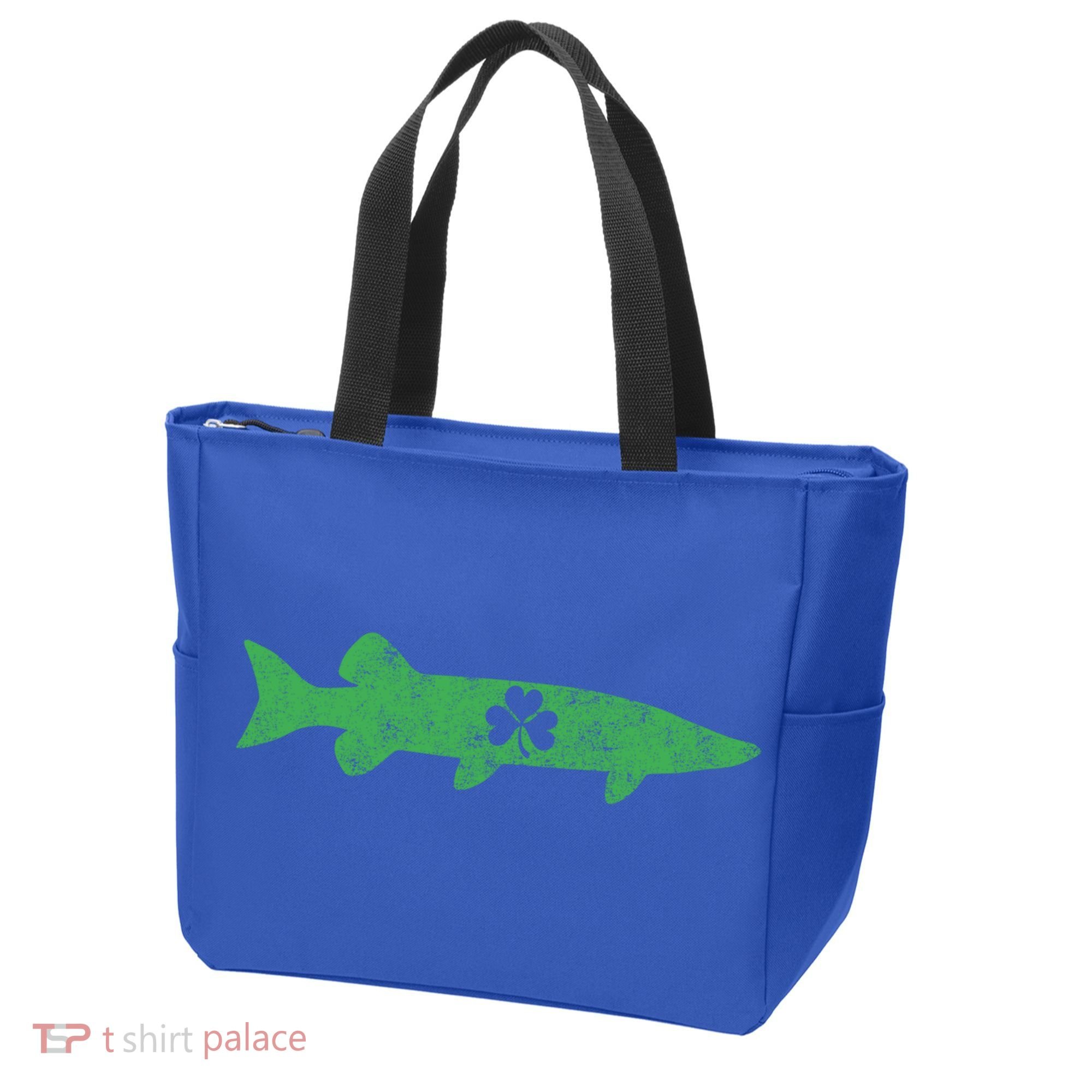 Musky Fishing Gift St Patrick's Day Irish Fisher Great Gift Tote Bag