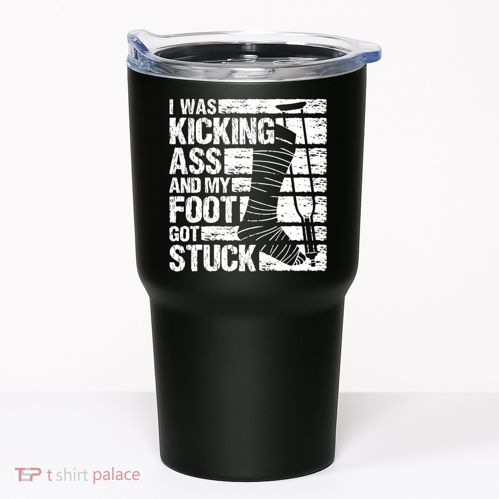 My Foot Got Stuck Broken Leg Cast Bone Injury Recovery Tumbler