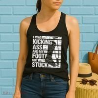 My Foot Got Stuck Broken Leg Cast Bone Injury Recovery Women's Tank Top thumb 2