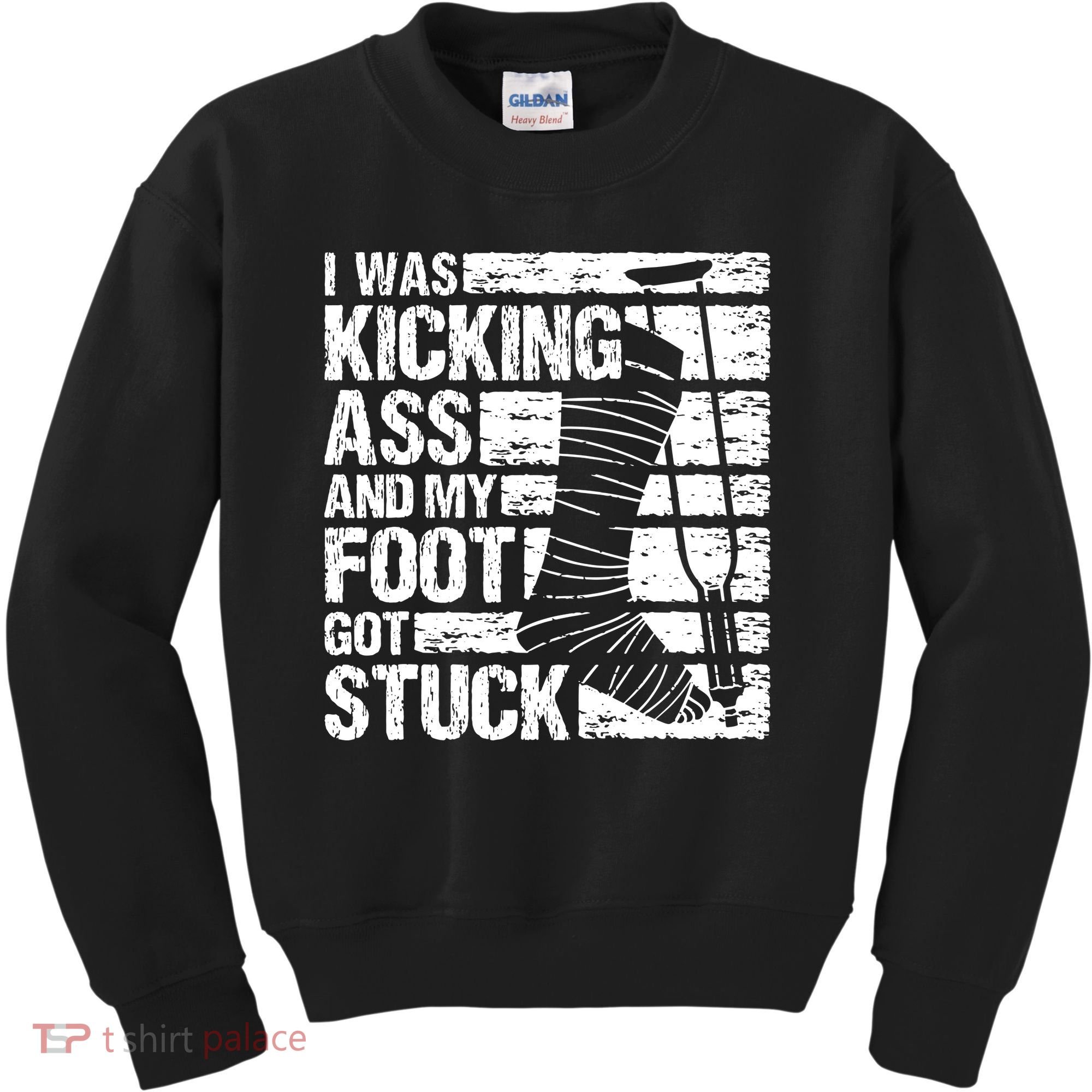 My Foot Got Stuck Broken Leg Cast Bone Injury Recovery Kids Sweatshirt