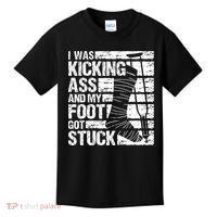My Foot Got Stuck Broken Leg Cast Bone Injury Recovery Kids T-Shirt thumb 0