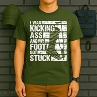 My Foot Got Stuck Broken Leg Cast Bone Injury Recovery T-Shirt thumb 6