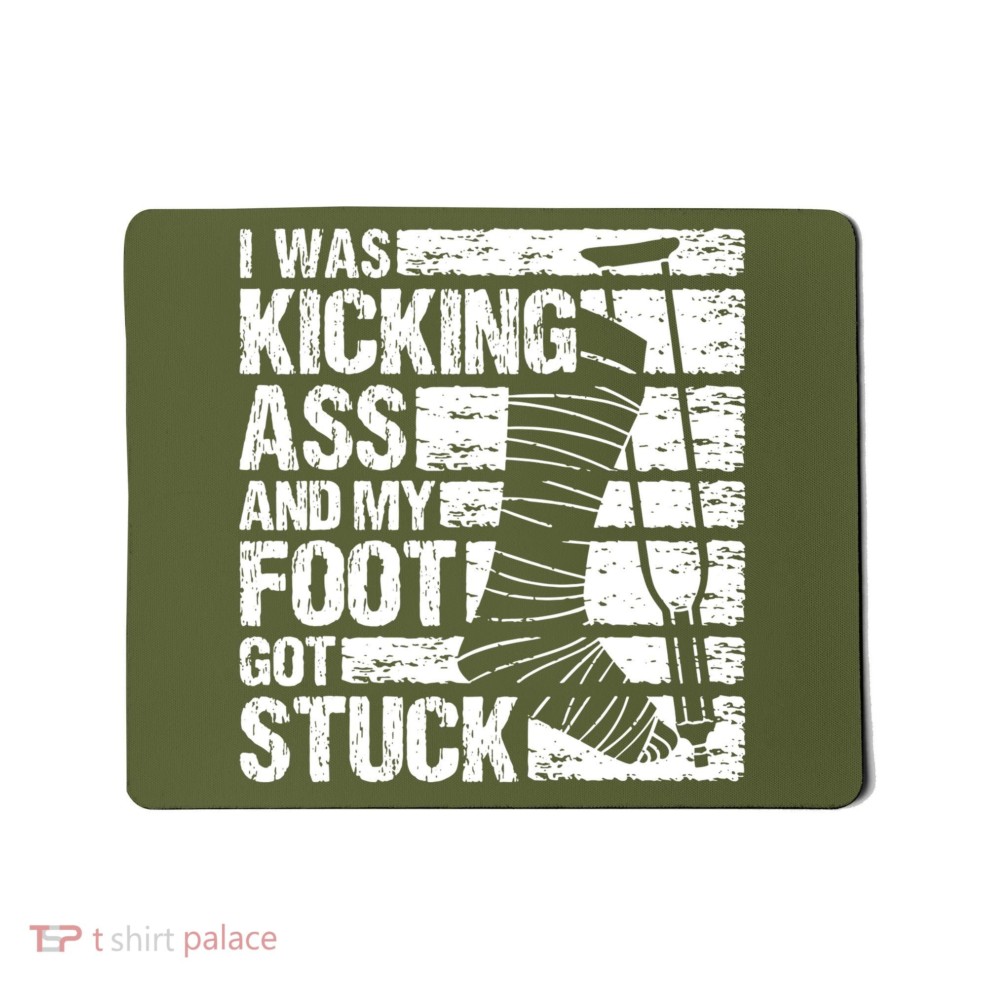 My Foot Got Stuck Broken Leg Cast Bone Injury Recovery Mousepad