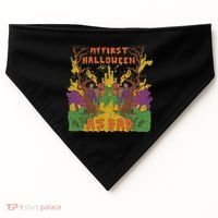 My First Halloween As Dad USA-Made Doggie Bandana thumb 0