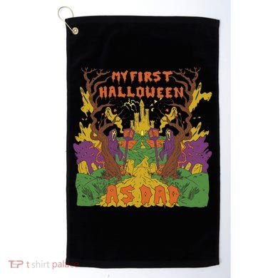 My First Halloween As Dad Golf Towel