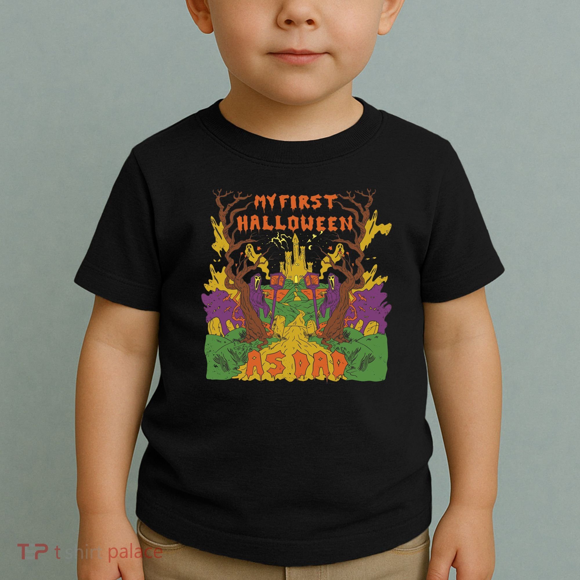 My First Halloween As Dad Toddler T-Shirt