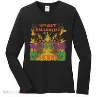 My First Halloween As Dad Women's Long Sleeve Shirt thumb 0