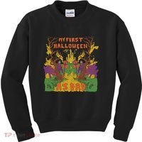My First Halloween As Dad Kids Sweatshirt thumb 0