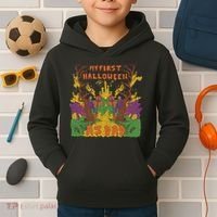 My First Halloween As Dad Kids Hoodie thumb 2